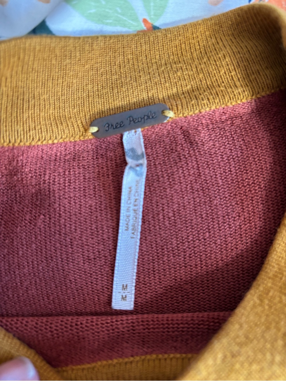 FREE PEOPLE Chevron Vintage inspired sweater - Picture 6 of 6
